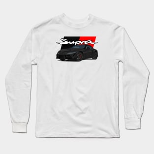 Car Supra 5th Generation GR A90 black Long Sleeve T-Shirt